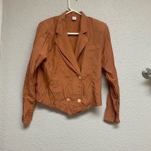 Women size m jacket tan